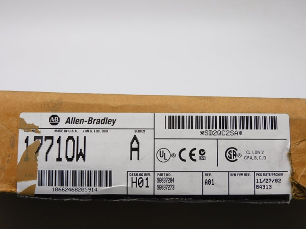 ALLEN BRADLEY 1771-OW SER. A 24-138VAC 1A NUPI