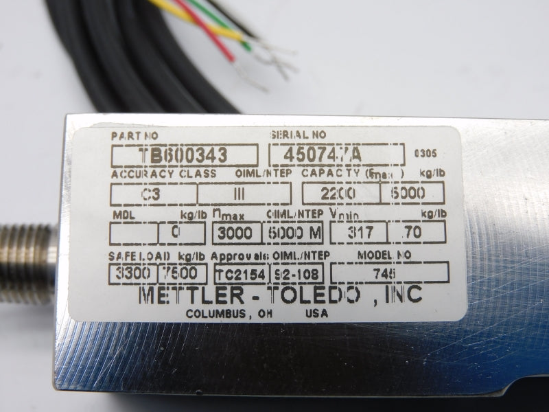 METTLER-TOLEDO TB600343 5000LBS NSMP