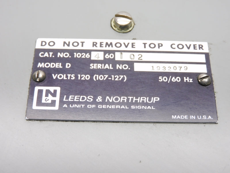 LEEDS&NORTHRUP 1026460102 MODEL D 120V NSNP