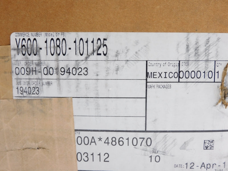 FISHER Y600-1080-101125 15"WC-1.2PSI 1/4" NSMP