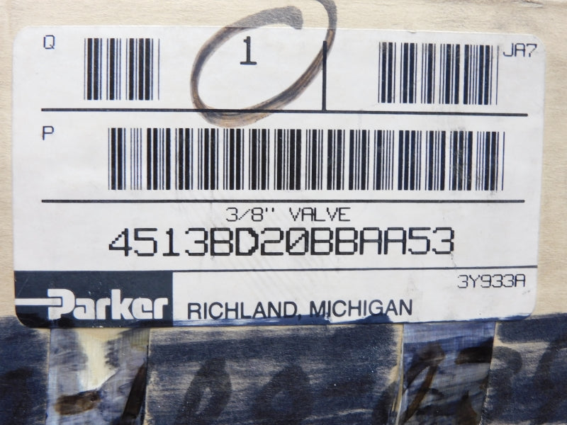 PARKER 4513BD20BBAA53 110/120V 150PSI 3/8" NSMP