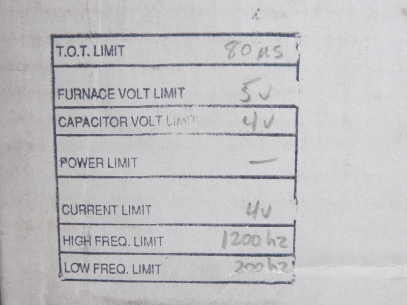INDUCTOTHERM 808601-8 REV. 7C 4V NUPI