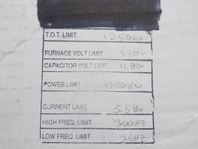 INDUCTOTHERM 808601-8 REV. 7C 5.58V NUPI