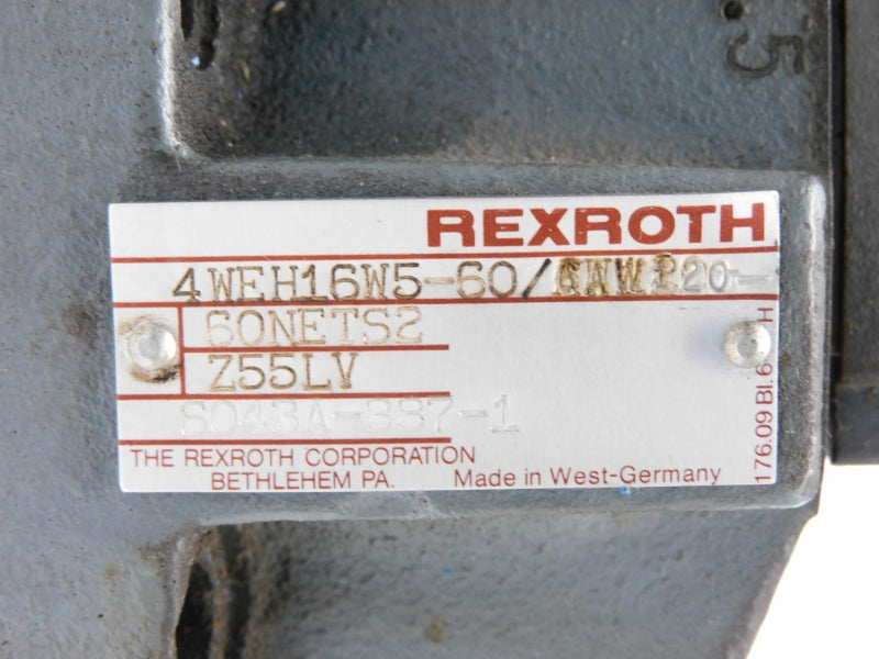 REXROTH 4WEH16W5-60/6AWP20 120V (AS PICTURED) UNMP