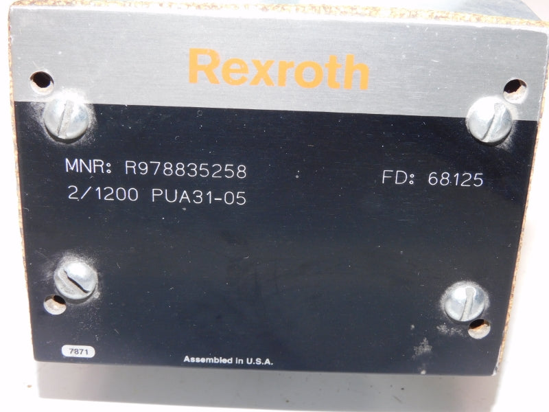 REXROTH R978835258 2/1200PUA31.05 NSNP