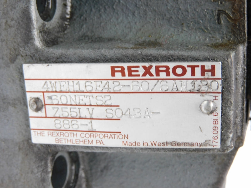 REXROTH 4WEH16E42-60/6AW130 120V (AS PICTURED) UNMP