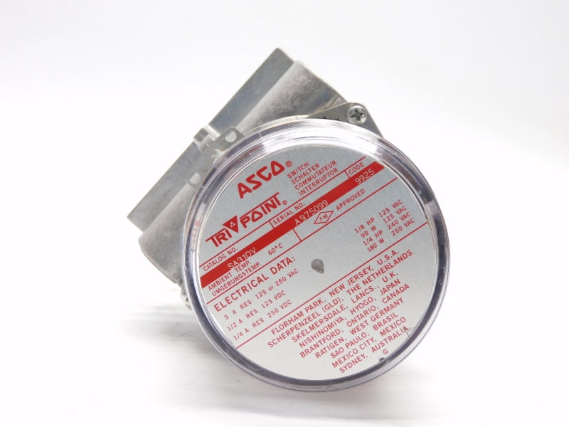 ASCO SA31DV 250VAC/DC 5A 7.0PSI NSMP