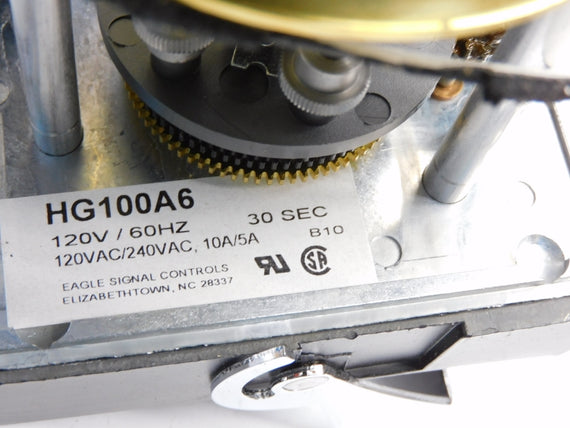 DANAHER EAGLE SIGNAL HG100A6 120/240VAC 10A 30S NSMP