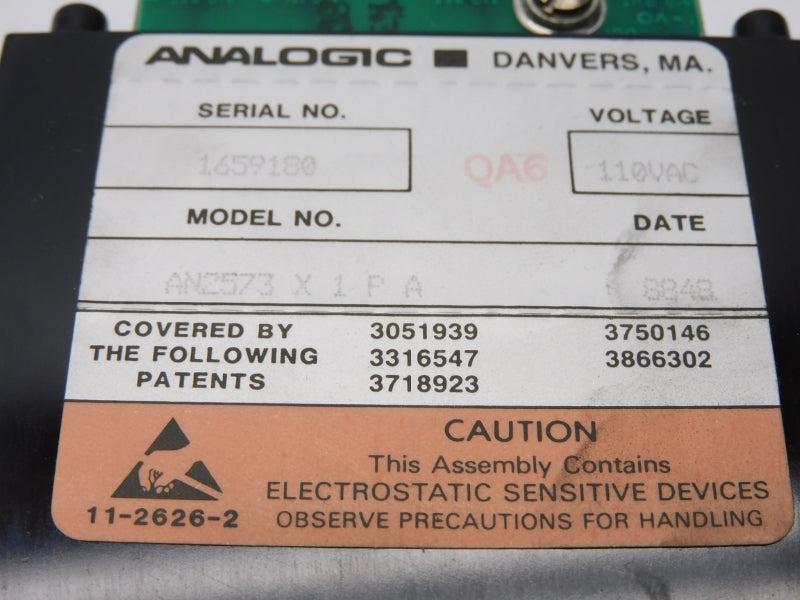 ANALOGIC AN2573X1PA 110VAC UNMP