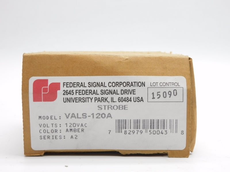 FEDERAL SIGNAL VALS-120A 120VAC 0.6A SER. A2 NSMP