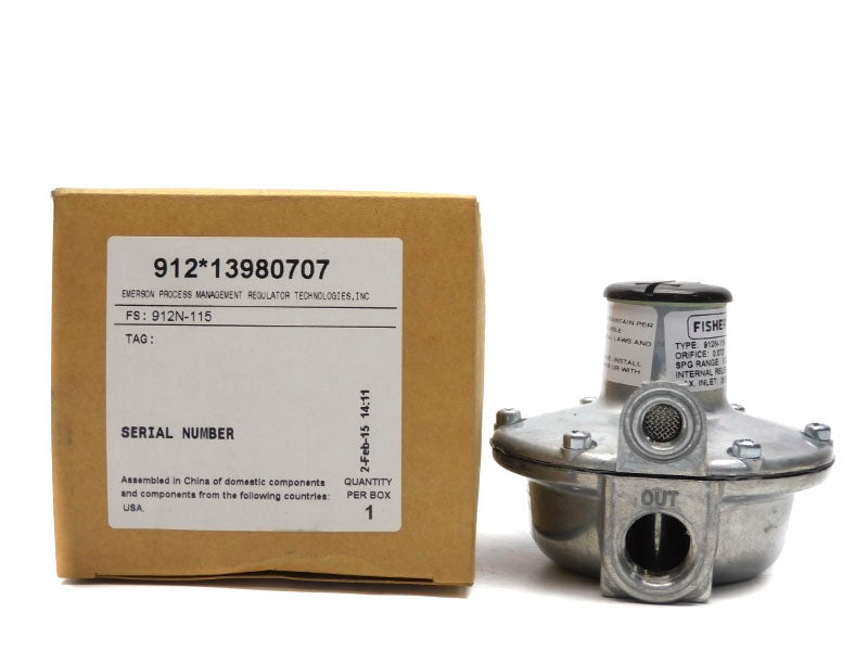 FISHER 912N-115 250PSI 9.25-13"W.C. 0.073" NSMP