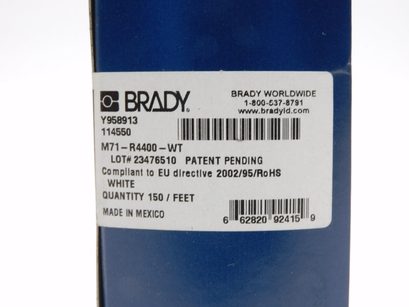 BRADY M71-R4400-WT 150Ft. NSFS