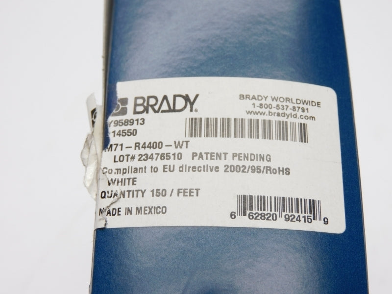 BRADY M71-R4400-WT 150Ft. NSMP