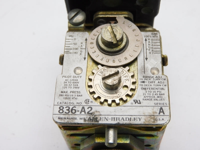 ALLEN BRADLEY 836-A2 SER. A 600V 140PSI NSNP
