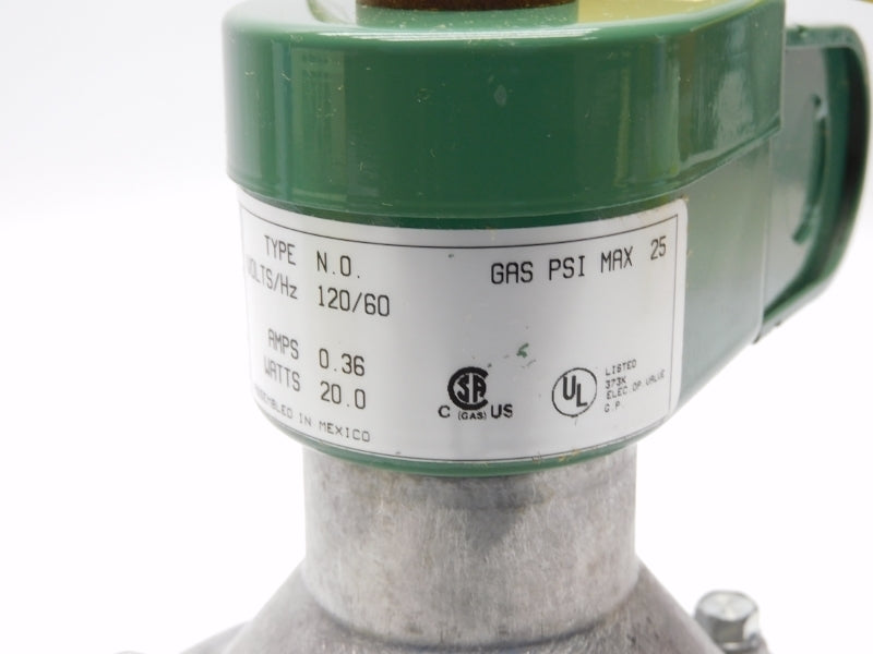 ASCO S262SG02N3GJ7 120V 0.36A 25PSI 1-1/4" NSMP