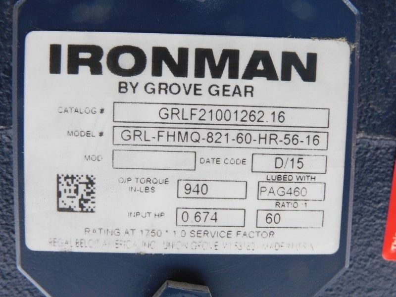 IRONMAN GRL-FHMQ-821-60-HR-56-16 GRLF21001262.16 NSNP