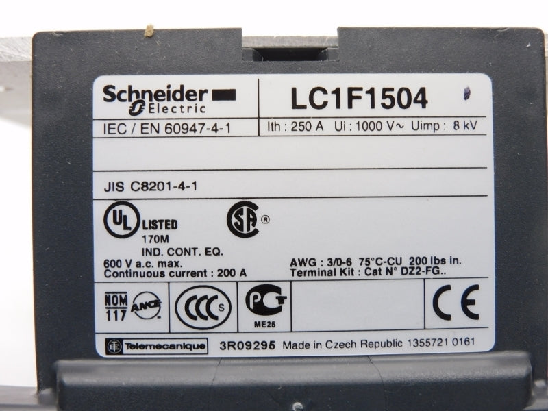 SCHNEIDER ELECTRIC LC1F1504 1000V 250A NSMP