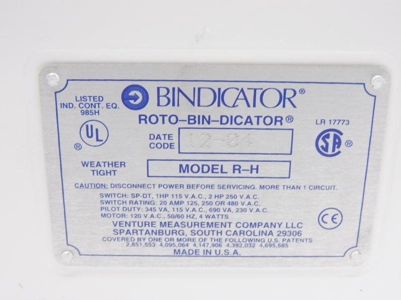 BINDICATOR R-H 480VAC 20A NSMP