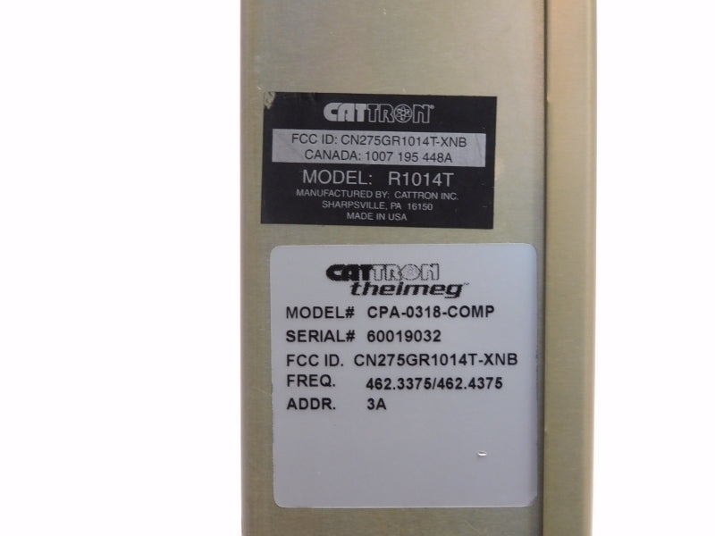 CATTRON THEIMEG CPA-0318-COMP CN275GR1014T-XNB 12VDC 3A UNMP