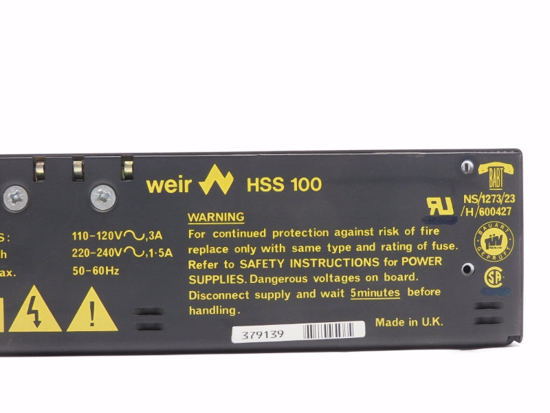 WEIR HSS100 220-240V 1-5A NSNP