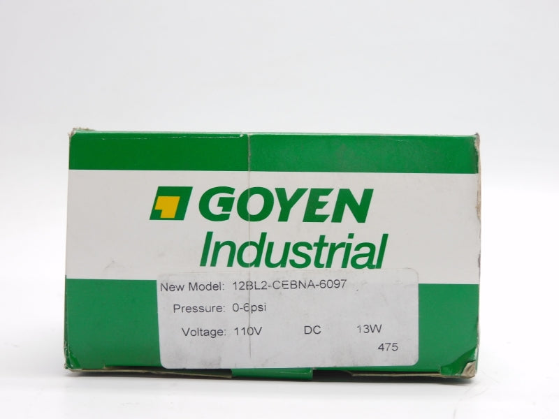 GOYEN 12BL2-CEBNA-6097 110V 0-6PSI 1/2" NSMP