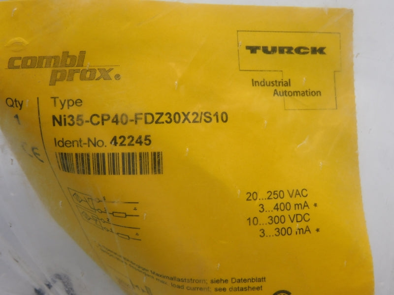 TURCK NI35-CP40-FDZ30X2/S10 42245 10-300VDC NSMP