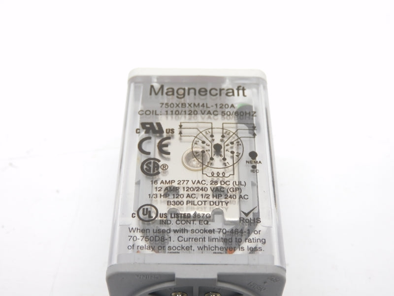 SCHNEIDER ELECTRIC MAGNECRAFT 750XBXM4L-120A 110/120VAC 16A NSNP