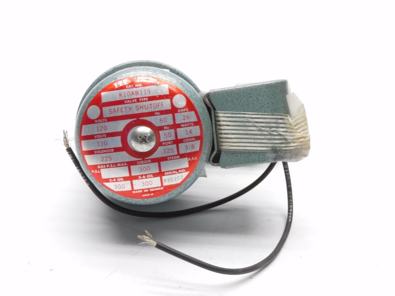 ITT K10AB119 110/120V .26A 3/8" NSNP