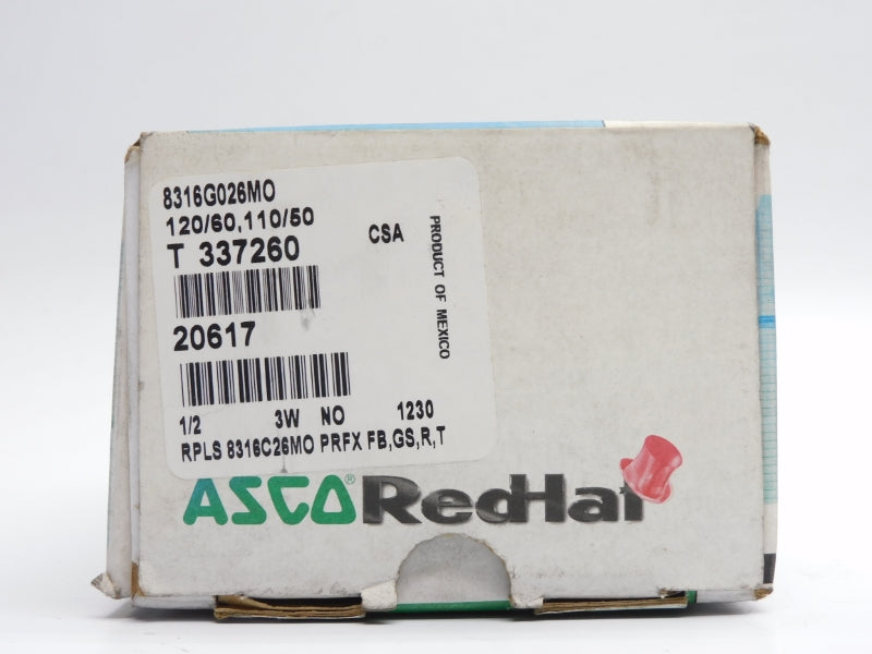 ASCO 8316G026MO 110/120V 10-250PSI 1/2" NSMP