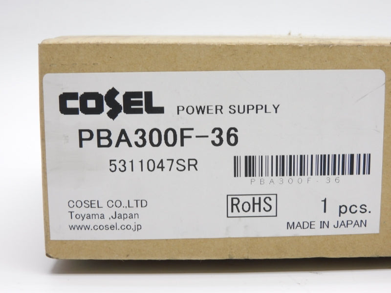 COSEL PBA300F-36 100-240VAC 9A NSMP