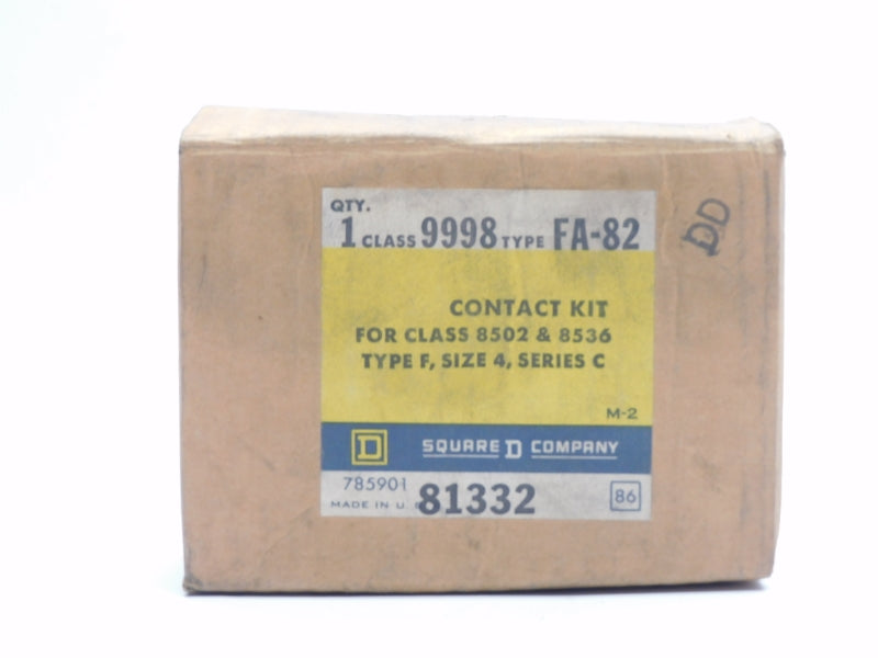 SQUARE D 9998FA82 SER. C NSMP