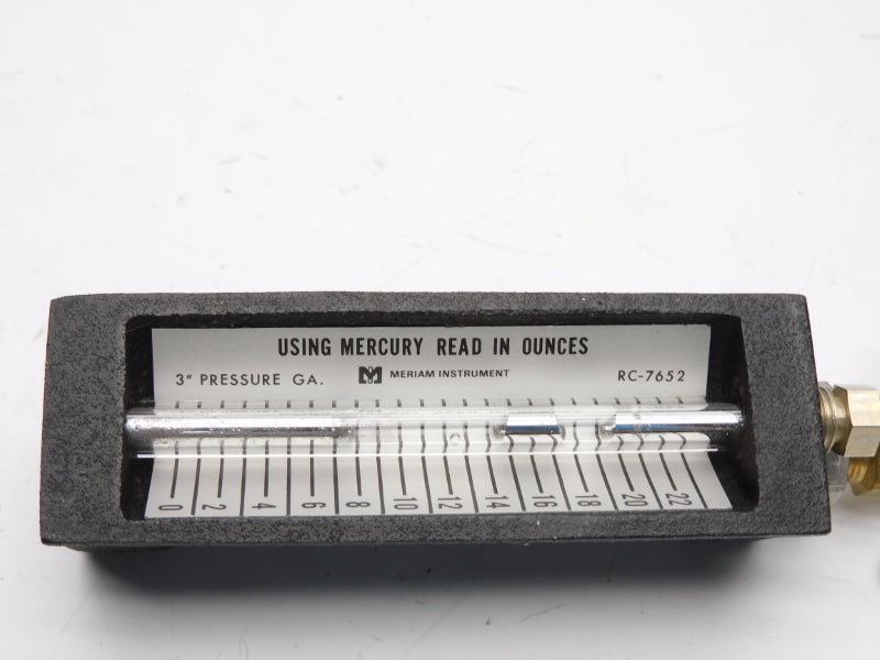 MERIAM INSTRUMENT RC-7652 3" 22OZ NSNP