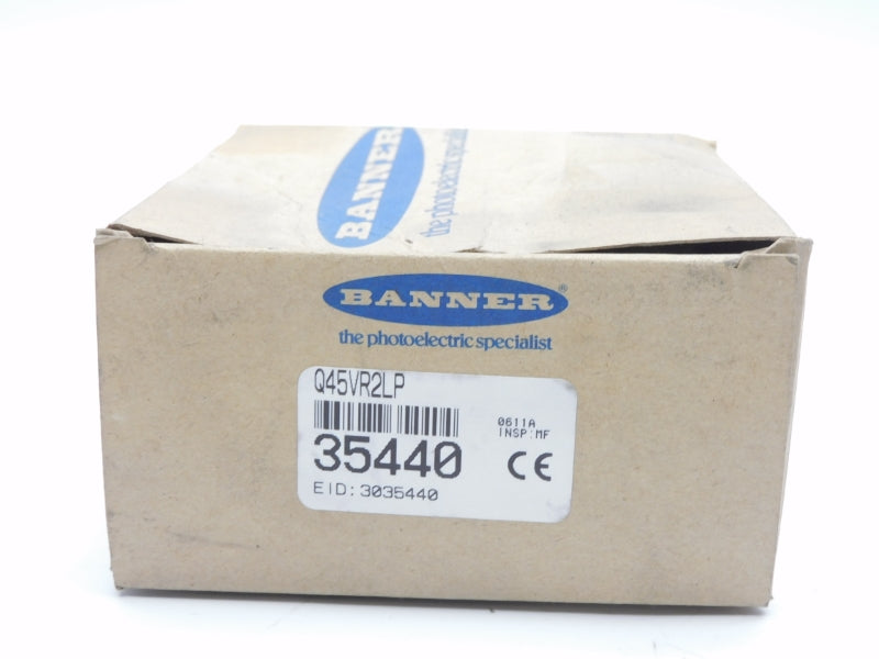 BANNER ENGINEERING Q45VR2LP 35440 90-250VAC 5A NSMP