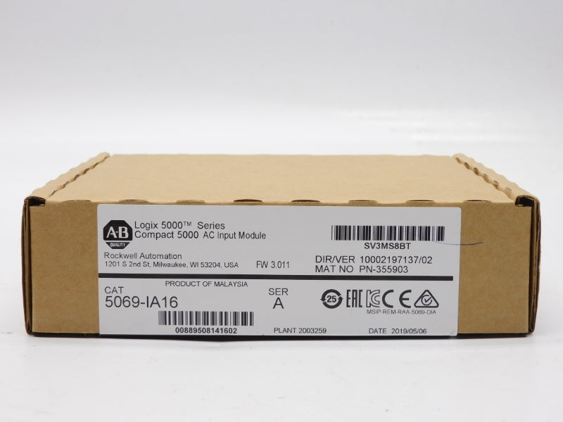 ALLEN BRADLEY 5069-IA16 SER. A F/W 3.011 DATE: 2019 NSFS