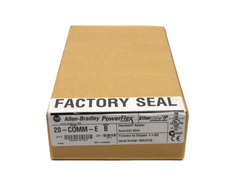 ALLEN BRADLEY 20-COMM-E SER. B 5VDC F/W 4.002 DATE: 2013 NSFS