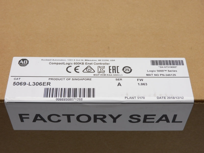 ALLEN BRADLEY 5069-L306ER SER. A F/W 1.063 DATE: 2018 NSFS