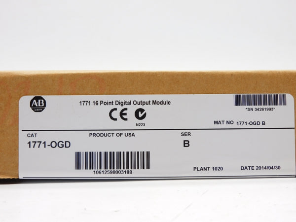 ALLEN BRADLEY 1771-OGD SER. B DATE: 2014 NSFS