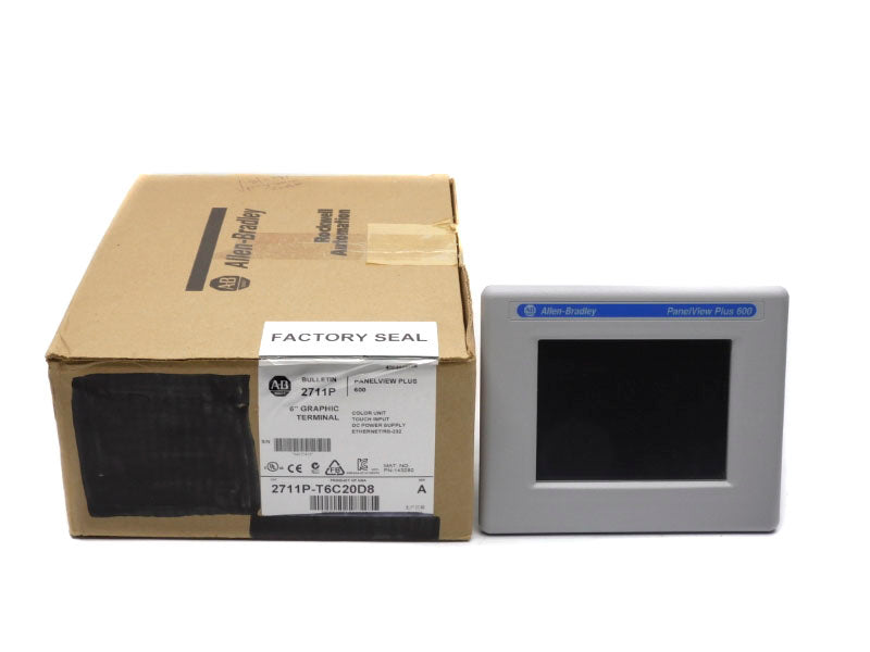 ALLEN BRADLEY 2711P-T6C20D8 SER. A 24VDC 6" NSMP