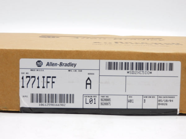 ALLEN BRADLEY 1771-IFF SER. A DATE: 2004 NSFS