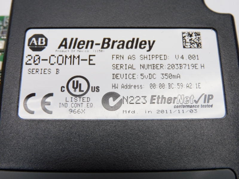 ALLEN BRADLEY 20-COMM-E SER. B F/W V4.001 5VDC NSMP