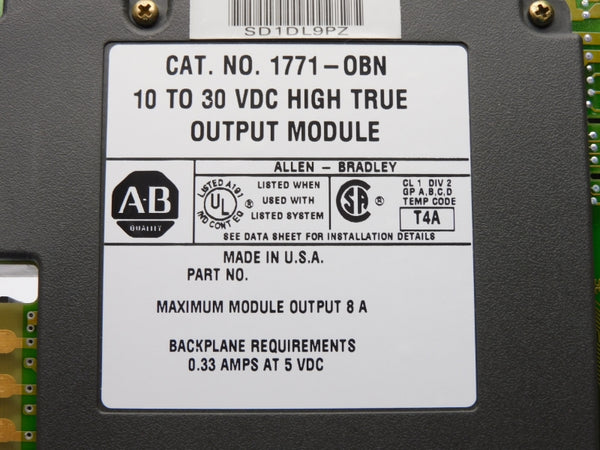 ALLEN BRADLEY 1771-OBN 10-30VDC 0.33A NUPI