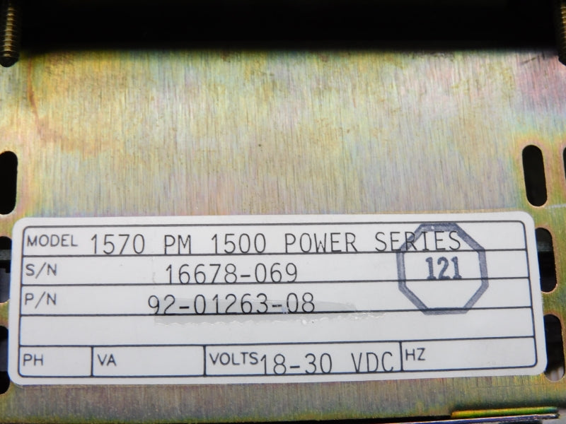 CUTLER HAMMER 92-01263-08 1570 PM 1500 18-30VDC (AS PICTURED) NSNP