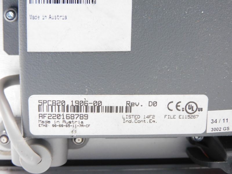 B&R AUTOMATION 5PC820.1906-00 NSNP