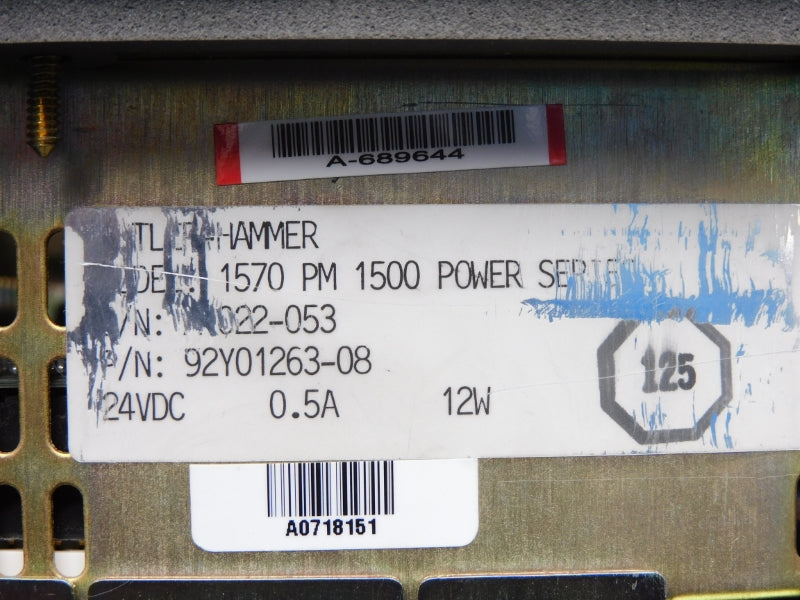 CUTLER HAMMER 1570PM 92Y01263-08 24VDC 0.5A UNMP