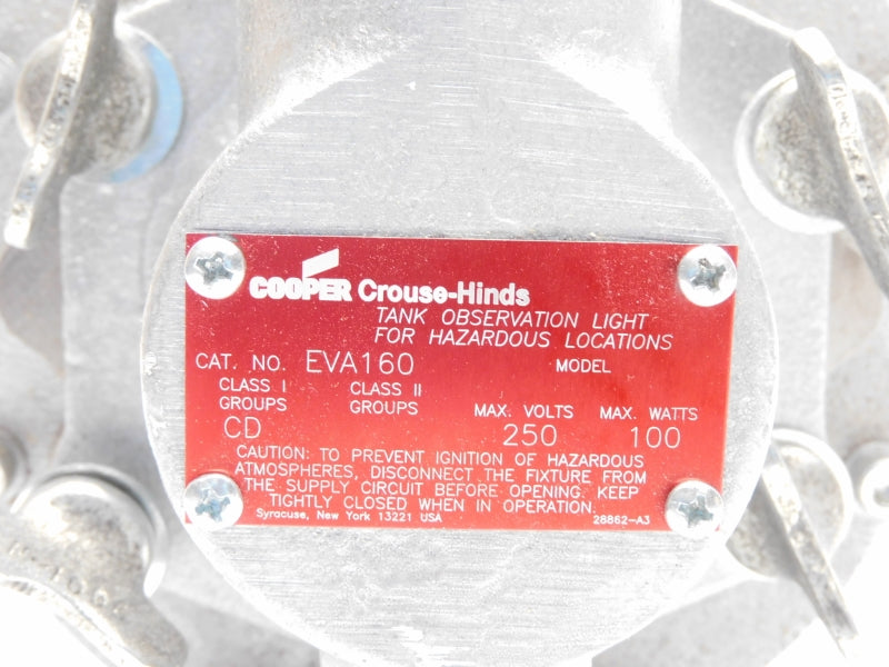 EATON CROUSE HINDS EVA160 250V 1/2" NSMP