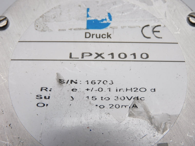 DRUCK LPX1010 15-30VDC +/-0.1"H2O UNMP