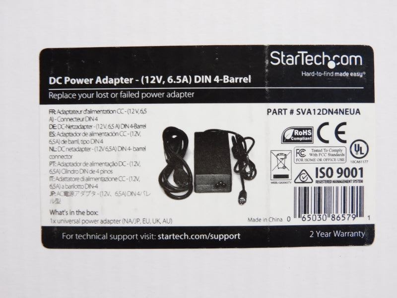 STARTECH SVA12DN4NEUA 12V 6.5A NSMP