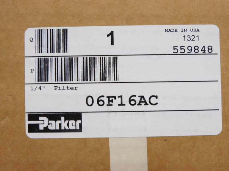 PARKER 06F16AC 150PSI 1/4" NSMP