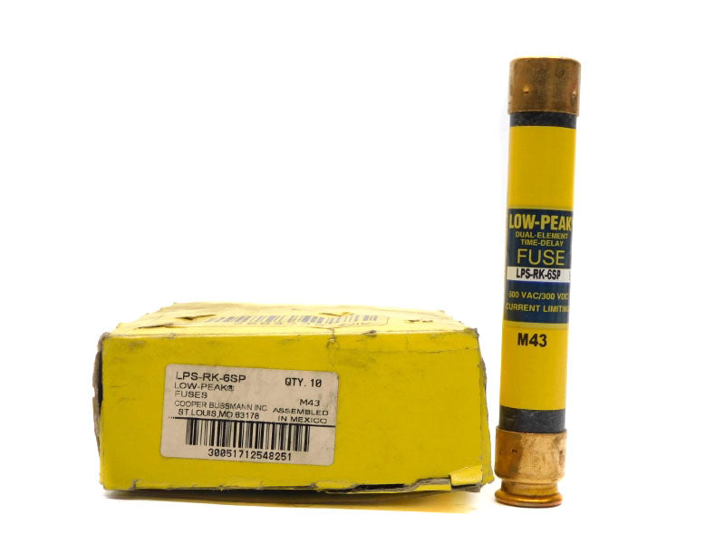 COOPER BUSSMANN LPS-RK-6SP 600VAC 6A (PKG OF 10) NSMP