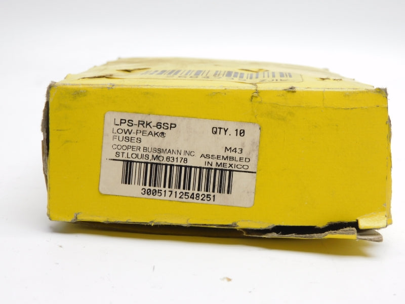 COOPER BUSSMANN LPS-RK-6SP 600VAC 6A (PKG OF 10) NSMP